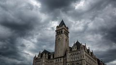 Image: A thunderstorm builds over the Trump International Hotel in Washingt