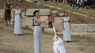 Εντυπωσιακές εικόνες από την Αρχαία Ολυμπία για την Aφή της φλόγας