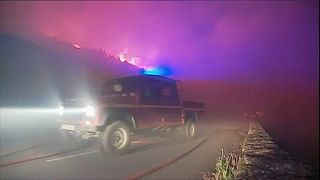 Incendio controlado en el norte de Córcega