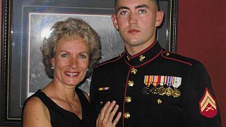 Image: U.S. marine David Smith with his mother, Mary Mcwilliams.