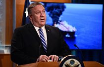 Image: Secretary of State Mike Pompeo delivers remarks at the State Departm