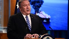 Image: Secretary of State Mike Pompeo delivers remarks at the State Departm