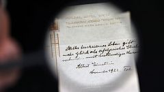 Anleitung zum Glücklichsein: Einstein-Notiz für 1,1 Millionen Euro versteigert