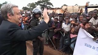 Guterres salue "l'héroïsme" des Casques bleus en Centrafrique