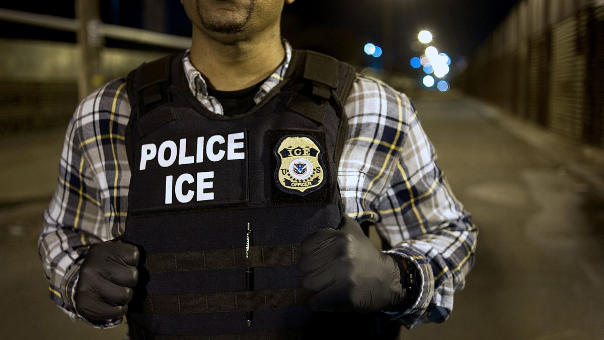 Image: Immigration & Customs Enforcement (ICE) Agents Work At Border Ahead 