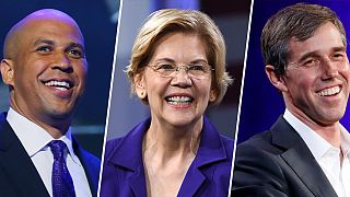 Cory Booker, Elizabeth Warren and Beto O'Rourke