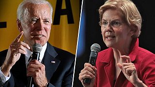 Former Vice President Joe Biden and Sen. Elizabeth Warren