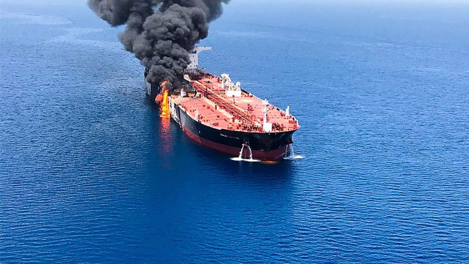 Image: GULF-SHIPPING-OIL-US-IRAN-JAPAN-NORWAY-DIPLOMACY