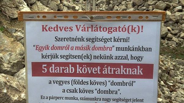 Tourists asked to help rebuild Hungarian castle five stones at a time Tourists asked to help rebuild Hungarian castle five stones at a time
