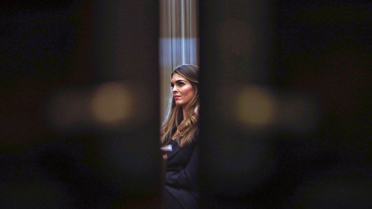Image: Former White House communications director Hope Hicks attends a clos