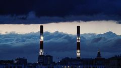 Image: A heating power plant in Moscow, Russia, on April 21, 2018.