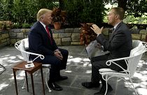 Image: President Donald Trump speaks to Chuck Todd on "Meet The Press."