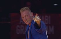 Frank De Wit enjoys a golden moment at Abu Dhabi Judo Grand Slam