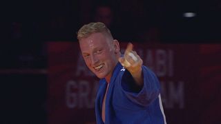 Frank De Wit enjoys a golden moment at Abu Dhabi Judo Grand Slam