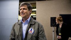 Image: Former Rep. Joe Sestak leaves a primary debate in Pittsburgh on Apri