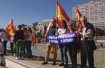 About 1,000 pro-unity supporters rally  in Madrid