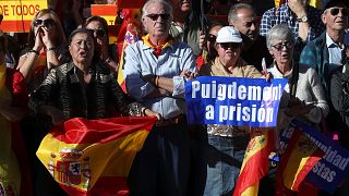 Thousands rally in Madrid for Spanish unity