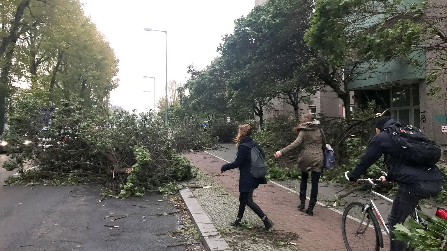 Sturm Herwart: Landunter in Hamburg, viele Bahnstrecken gesperrt