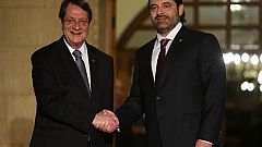 Συνάντηση Αναστασιάδη-Χαρίρι: Κυπριακό, προσφυγικό και ενέργεια επί τάπητος