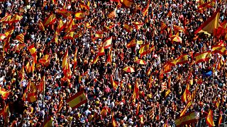 A Barcelone, les unionistes manifestent en masse