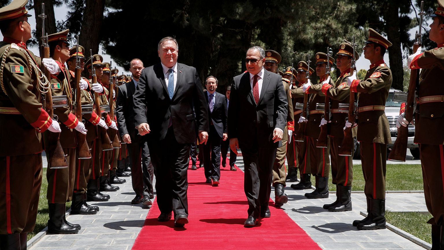 Image: U.S. Secretary of State Mike Pompeo visits Afghanistan