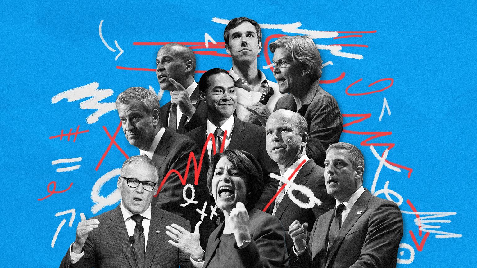 Image: The first Democratic debate -- a two-night event -- is hosted by NBC