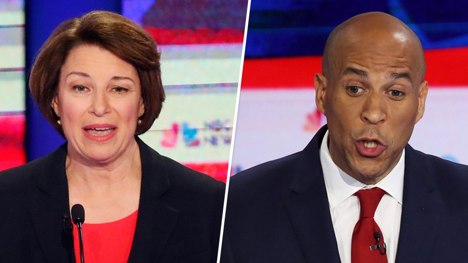 Image: Amy Klobuchar, Cory Booker