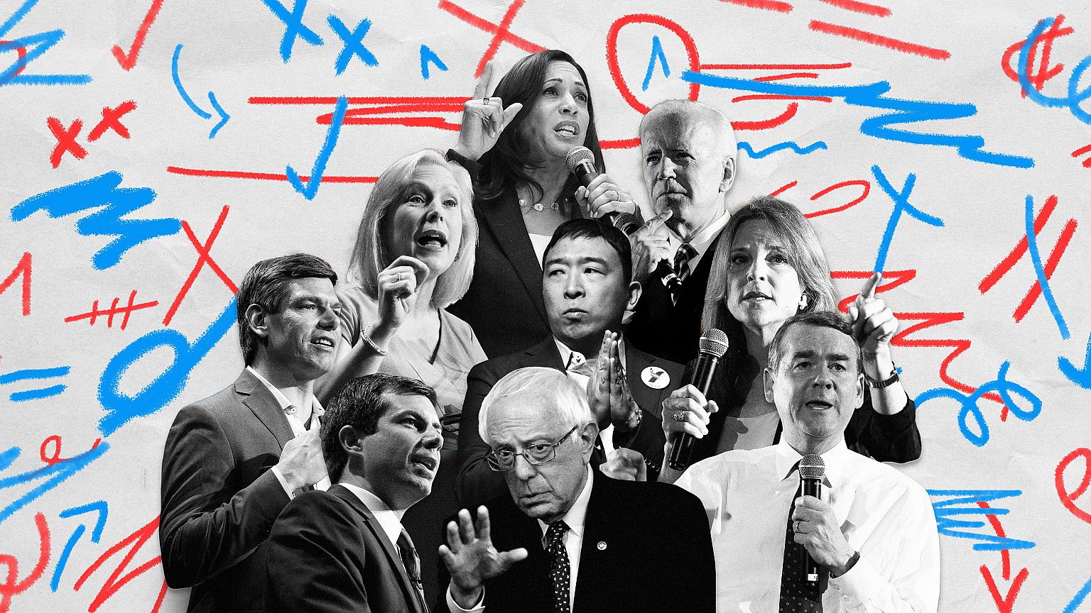 Image: The first Democratic debate -- a two-night event -- is hosted by NBC