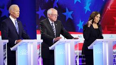 Image: Democratic Presidential Candidates Participate In First Debate Of 20