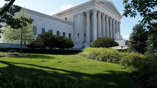 Image: FILE PHOTO: Trees cast shadows outside the U.S. Supreme Court in Was