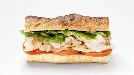 Image: Turkey Sandwich on a Baguette