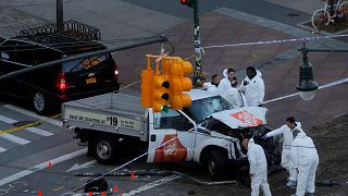 ویدئوی عامل حمله با وانت در منهتن نیویورک