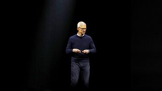 Image: Tim Cook, CEO of Apple, speaks at a conference in San Jose, Californ