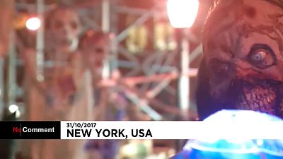 Terörün vurduğu New York'ta Cadılar Bayramı