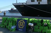 A ship carrying over one tonne of cocaine has been seized by Portugal police