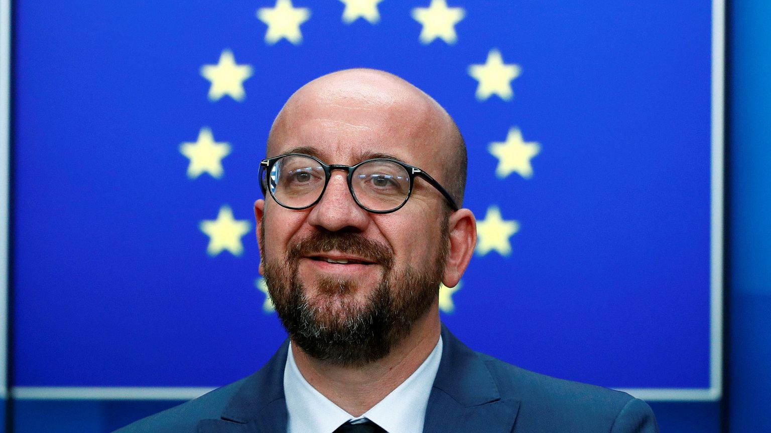 Image: Belgium's Prime Minister Charles Michel attends a news conference af