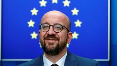 Image: Belgium's Prime Minister Charles Michel attends a news conference af