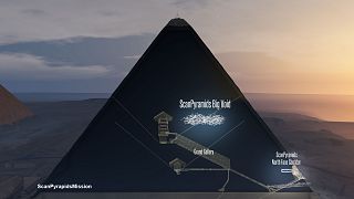 Cosmic-ray imaging finds hidden structure in Egypt’s Great Pyramid