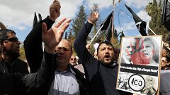 Palestinians protest against Balfour Declaration