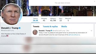 Trump desligado do Twitter