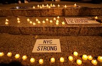 Vigília de homenagem às vítimas do ataque de Nova Iorque