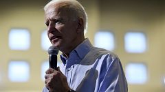 Image: Former Vice President Joe Biden speaks at a town hall in Charleston,
