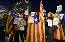Puigdemont-ék mellett tüntettek Brüsszelben