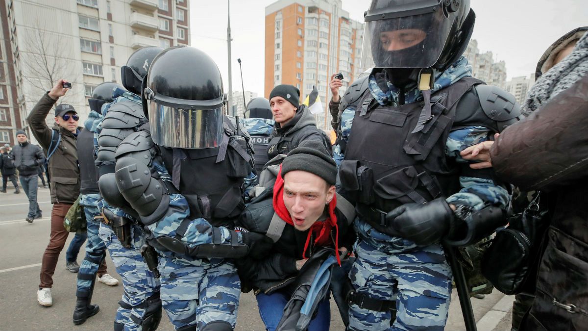 Festnahmen am russischen "Tag der nationalen Einheit"