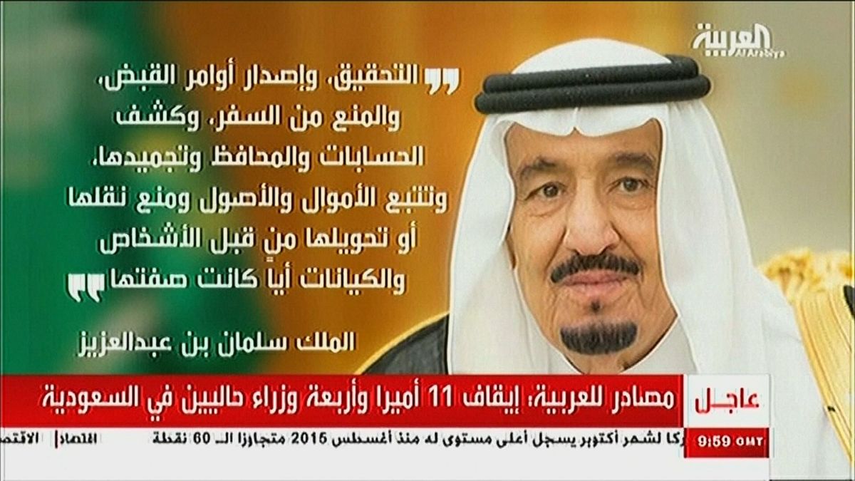 Princes are detained in Saudi anti-corruption purge