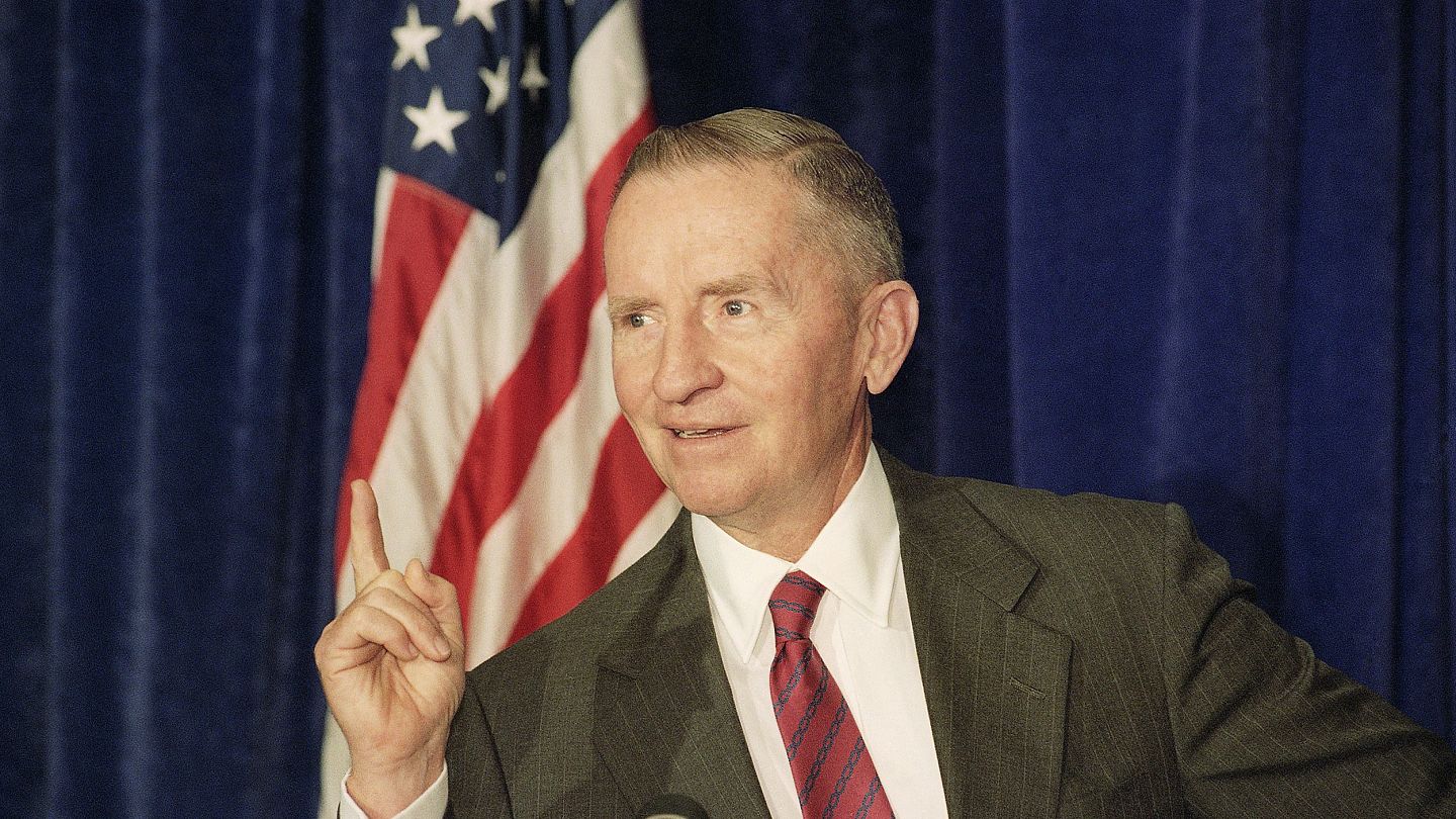Ross Perot Billionaire Business Magnate And Former Presidential