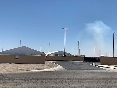 A temporary holding facility for migrant children in Yuma, Arizona.