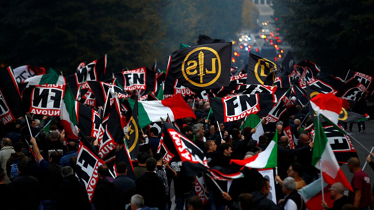 حزب يميني يحتج في روما ضد قانون قد يمنح الجنسية لأطفال المهاجرين