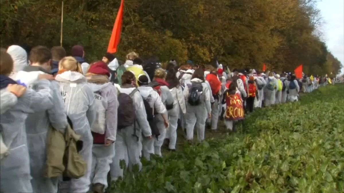 COP23: Tüntetés a szénbányászat ellen Németországban