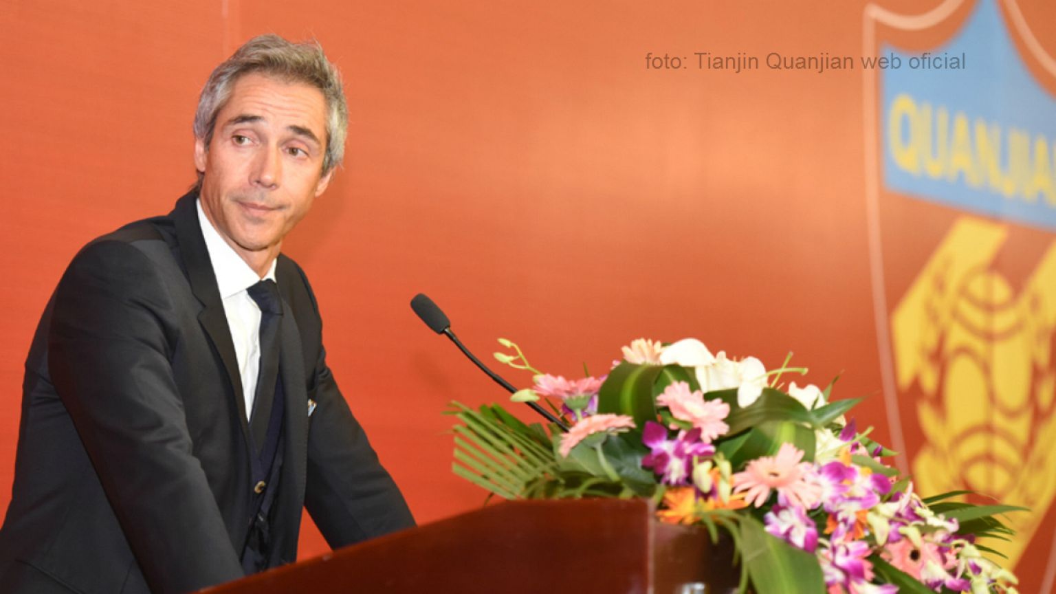 Paulo Sousa confirmado como treinador do Tianjin Quanjian